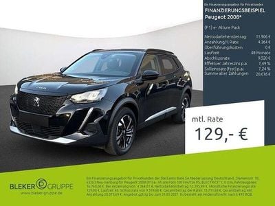 Gebraucht Peugeot e-2008 Allure 100 kW (136 PS) 2022 Schwarz SUV
