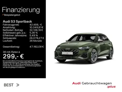 Gebraucht Audi S3 Ambiente 333 PS (244 kW) 2025 Distriktgrün metallic (metallic) Limousine