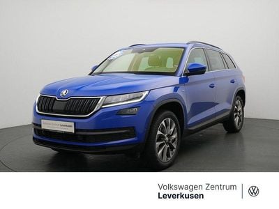 Gebraucht Skoda Kodiaq Ambition 150 PS (110 kW) 2021 Schwarz / blau / energy blau (metallic) SUV