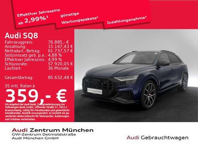 Gebraucht Audi SQ8 Competition 507 PS (372 kW) 2022 Navarrablau metallic SUV