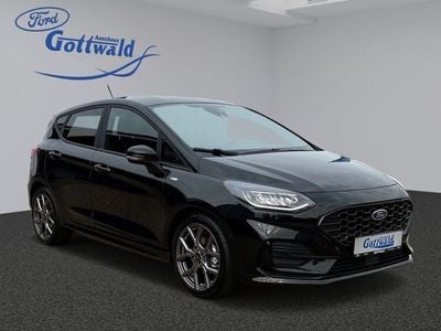 Gebraucht Ford Fiesta ST-Line 125 PS (91 kW) 2023 Obsidianschwarz metallic Kleinwagen