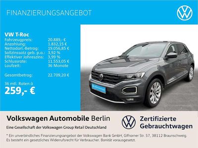 Usata VW T-Roc Sport 150 CV (110 kW) 2020 Grigio SUV