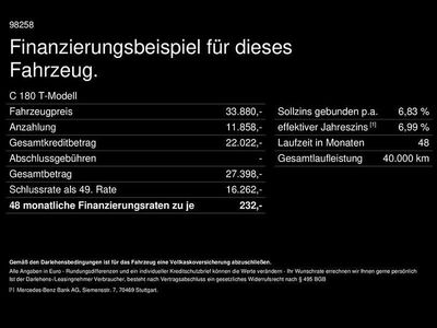 Gebraucht Mercedes C180 Avantgarde 170 PS (125 kW) 2023 Schwarz Limousine