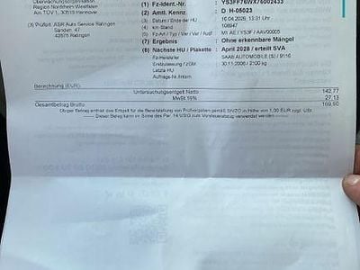 Second-hand Saab 9-3 Cabriolet Vector 150 CP (110 kW) 2006 Negru Cabrio