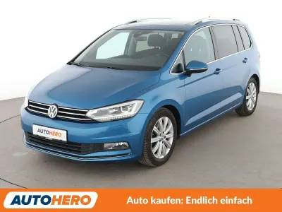 Gebraucht VW Touran Highline 150 PS (110 kW) 2017 Blau Van / Kleinbus