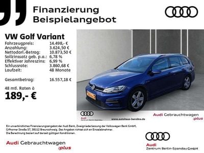 Gebraucht VW Golf VII R-line 150 PS (110 kW) 2018 Blau Kombi