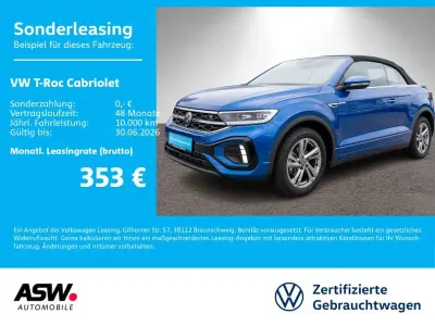 Brugt VW T-Roc Cabriolet R-line 150 HK (110 kW) 2025 Blå Cabriolet