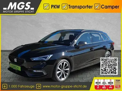 Używany Seat Leon FR 150 KM (110 kW) 2022 Czarny Sedan/Limuzyna