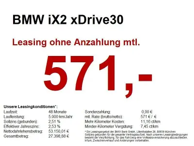 Gebraucht BMW iX2 M Sport 225 kW (306 PS) 2025 Schwarz SUV