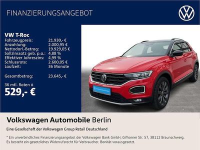 Gebraucht VW T-Roc Sport 150 PS (110 kW) 2019 Flashrot SUV