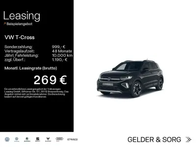 Neu VW T-Cross R-line 150 PS (110 kW) 2026 Deep black perleffekt SUV