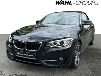 Używany BMW 218 Sport Line 136 KM (100 kW) 2017 Czarny Kabriolet