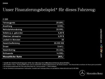 Gebraucht Mercedes C220 Avantgarde 200 PS (147 kW) 2022 Silber Limousine