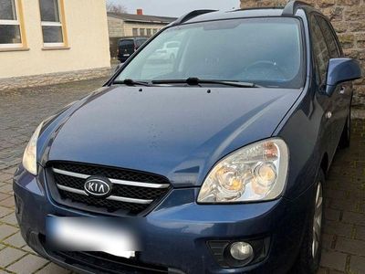Gebraucht Kia Carens LX 144 PS (105 kW) 2009 Blau Van / Kleinbus
