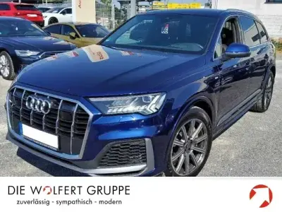 Gebraucht Audi Q7 S-Line 381 PS (280 kW) 2021 Navarrablau metallic SUV