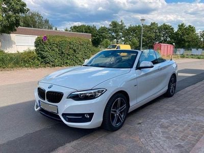 Usata BMW 218 Sport Line 136 CV (100 kW) 2016 Bianco Cabrio