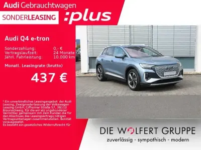Gebraucht Audi Q4 e-tron S-Line 150 kW (204 PS) 2023 Geysirblau metallic SUV