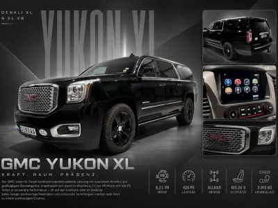 Brugt GMC Yukon 426 HK (313 kW) 2016 Sort SUV