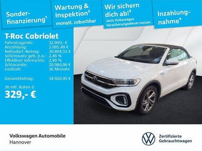 Gebraucht VW T-Roc Cabriolet R-line 150 PS (110 kW) 2025 Pure white Cabrio