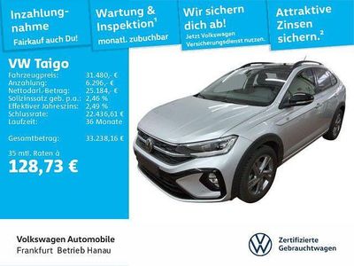 Gebraucht VW Taigo R-line 150 PS (110 kW) 2025 Reflexsilber metallic/schwarz SUV