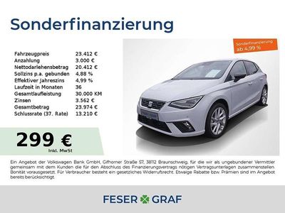 Nevada weiß metallic Gebraucht 2024 Seat Ibiza FR Limousine | 23.412 € (Fairer Preis)