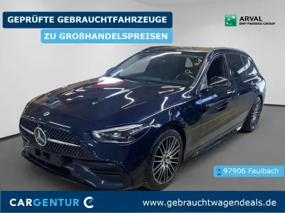 Gebraucht Mercedes C180 AMG line 170 PS (125 kW) 2022 Blau Kombi