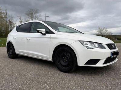 Second-hand Seat Leon Reference 110 CP (80 kW) 2014 Alb Berlinǎ