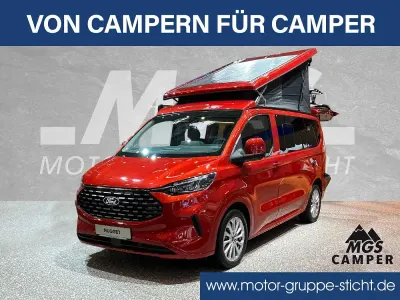 Ny Ford Tourneo Custom Nugget 170 HK (125 kW) 2025 Rød Van