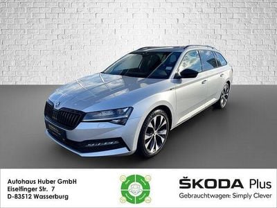 Gebraucht Skoda Superb SportLine 200 PS (147 kW) 2021 Brillantsilber metallic met. Kombi