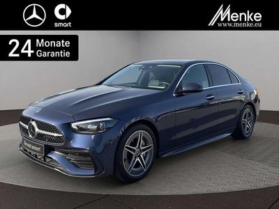Gebraucht Mercedes C220 AMG 200 PS (147 kW) 2023 Metalliclack sodalithblau Limousine
