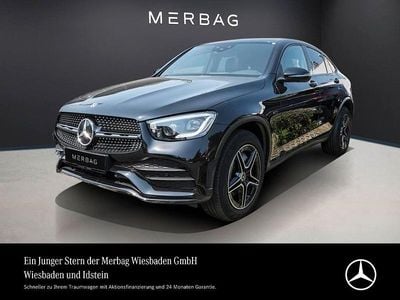 Gebraucht Mercedes GLC300e AMG line 320 PS (235 kW) 2020 Obsidianschwarz Coupé
