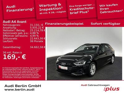 Mythosschwarz metallic Gebraucht 2022 Audi A4 Advanced Plus Kombi | 31.150 € (Fairer Preis)
