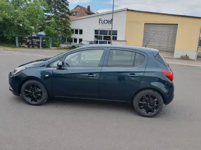 Gebraucht Opel Corsa Edition 90 PS (66 kW) 2015 Grün Kleinwagen