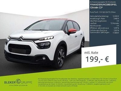 Gebraucht Citroën C3 Shine 110 PS (80 kW) 2023 Weiß Kleinwagen