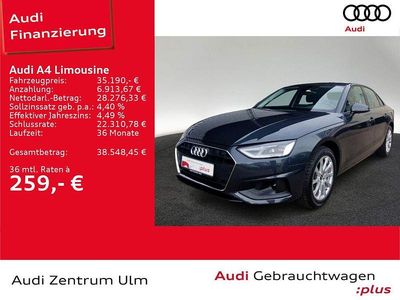 Brugt Audi A4 Performance 204 HK (150 kW) 2024 Grå Sedan