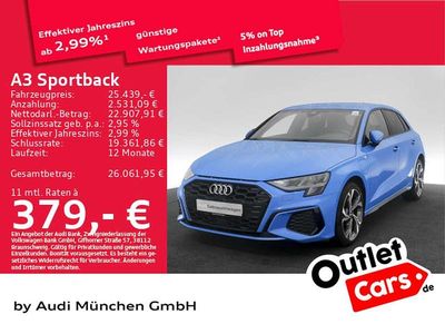 Gebraucht Audi A3 S-Line 245 PS (180 kW) 2022 Turboblau Limousine