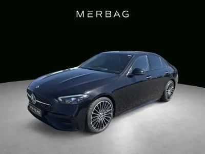 Gebraucht Mercedes C180 AMG line 170 PS (125 kW) 2025 Metalliclack obsidianschwarz m Limousine