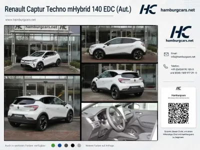 Używany Renault Captur Techno 140 KM (102 kW) 2026 Biały SUV