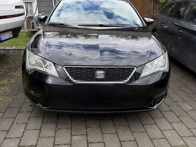 Usata Seat Leon ST 110 CV (80 kW) 2014 Nero Station wagon