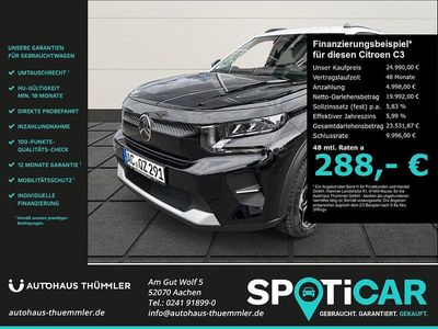 Schwarz Gebraucht 2025 Citroën C3 Limousine | 24.990 €