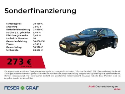 Gebraucht Audi A3 Advanced Plus 150 PS (110 kW) 2025 Mythosschwarz metallic Limousine