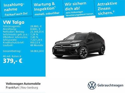 Gebraucht VW Taigo R-line 150 PS (110 kW) 2025 Deep black perleffekt (metallic) SUV