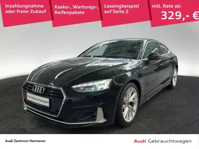 Gebraucht Audi A5 Sportback Ambiente 150 PS (110 kW) 2022 Brillantschwarz Kleinwagen