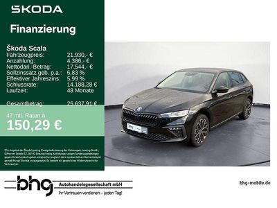 Gebraucht Skoda Scala Selection 116 PS (85 kW) 2025 Schwarz Kleinwagen