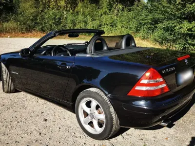Gebraucht Mercedes SLK200 163 PS (119 kW) 2004 Schwarz Cabrio
