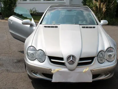 Gebraucht Mercedes SL350 245 PS (180 kW) 2003 Silber Cabrio
