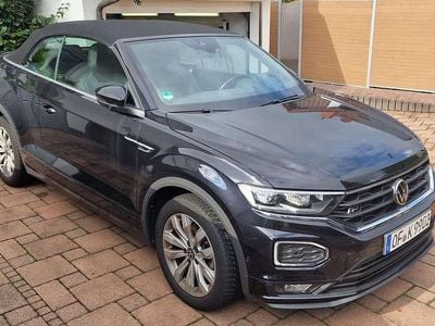 Gebraucht VW T-Roc Cabriolet R-line 150 PS (110 kW) 2021 Schwarz Cabrio