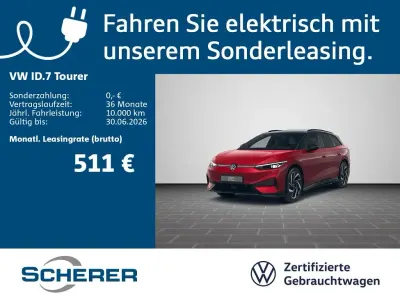 Brugt VW ID.7 Pro 210 kW (286 HK) 2025 Rød Stationcar