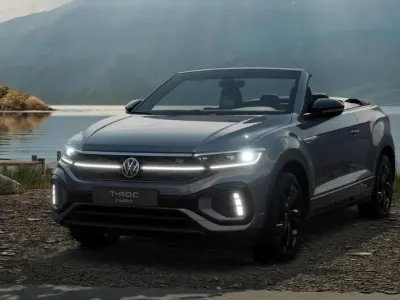 Neu VW T-Roc Cabriolet R-line 150 PS (110 kW) 2026 Rauchgrau schwarz Cabrio