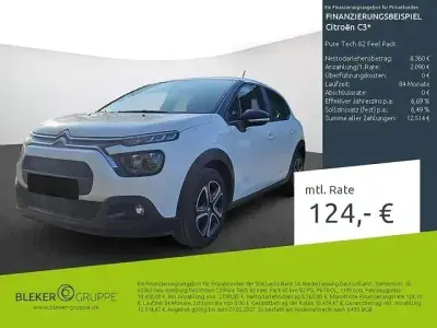 Gebraucht Citroën C3 Feel 82 PS (60 kW) 2022 Weiß Kleinwagen